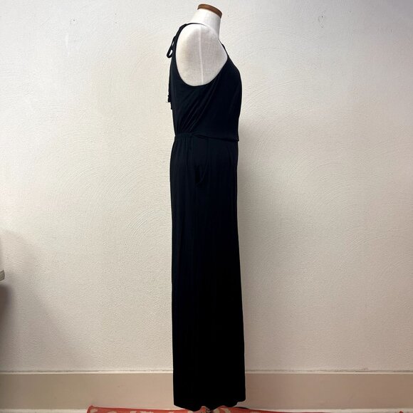 Anthropologie Maeve Black Romper With Adjustable Neckline sz Small - Picture 2 of 7